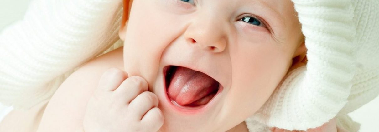 Lachende baby